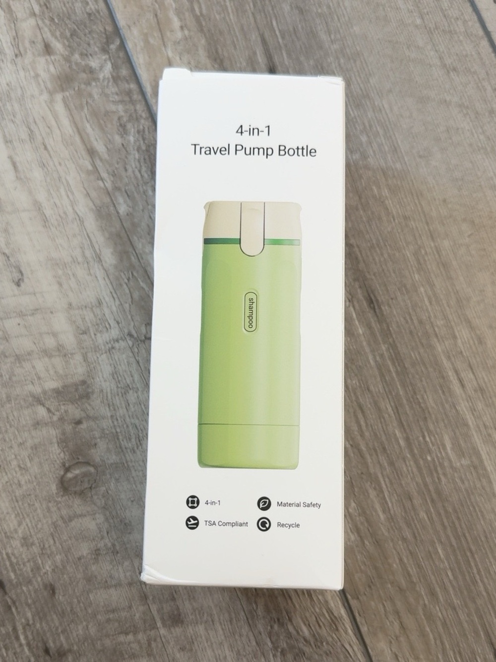 4-in-1 TSA Travel Pump Bottle Toiletry Dispenser – Green
